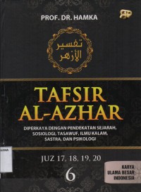 Tafsir Al-Azhar Jilid 6 (Juz 17,18,19,20)
