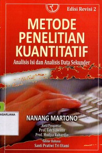 Metode Penelitian Kuantitatif: Analisis Isi dan Analisis Data Sekunder