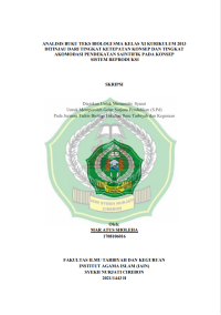 Analisis Buku Teks Biologi SMA Kelas XI Kurikulum 2013 ditinjau dari tingkat Ketepatan Konsep dan Tingkat Akomodasi Pendekatan Saintifik pada Konsep Sistem Reproduksi