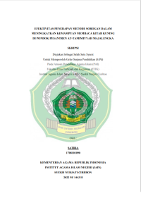 Efektivitas Penetapan Metode Sorogan Dalam Meningkatkan Kemampuan Membaca Kitab Kuning Di Pondok Pesantren At-Tamimiyyah Majalengka