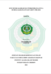 Seni musik kasidah dan perkembangannya di desa karanganyar tahun 1982-2021