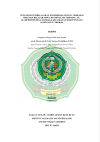 Pengaruh Pembelajaran IPS Berbasis Online Terhadap Prestasi Belajar Siswa Di SMP Islam Terpadu (IT) AL-Muhsinin Desa Mandala Kecamatan Dukupuntang Kabupaten Cirebon