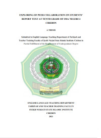 Exploring of Peer Collaboration on Students’  Report Text at Tenth Grade of SMA Negeri 4 Cirebon